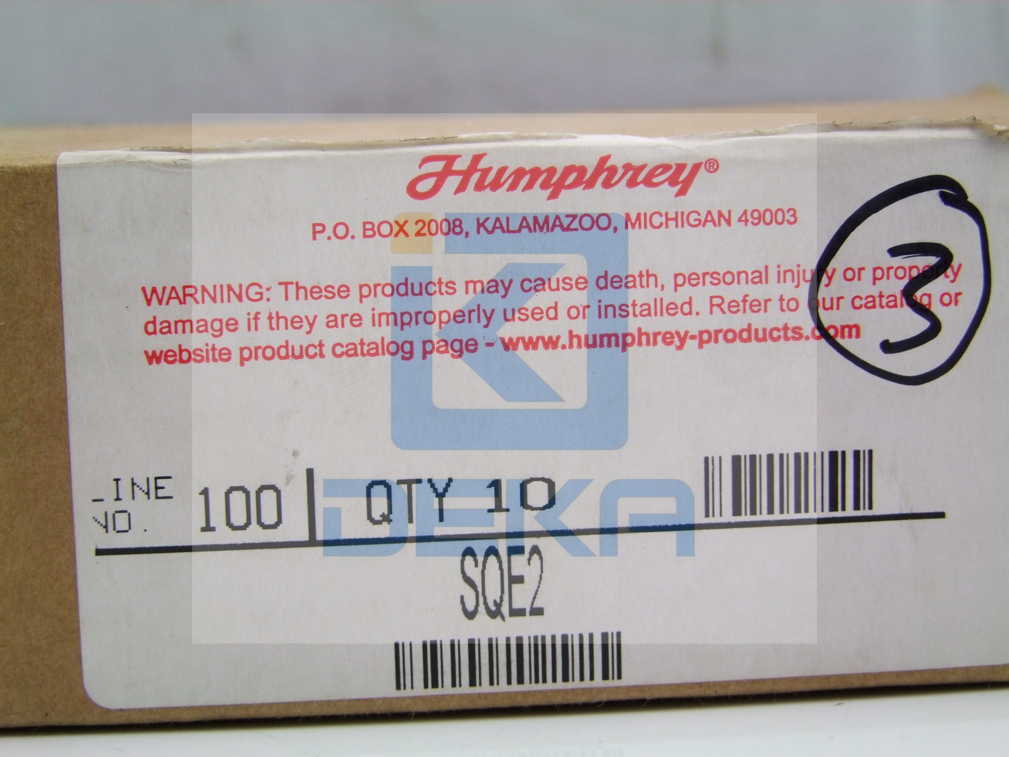 HUMPHREY Hand valve TAC-4V